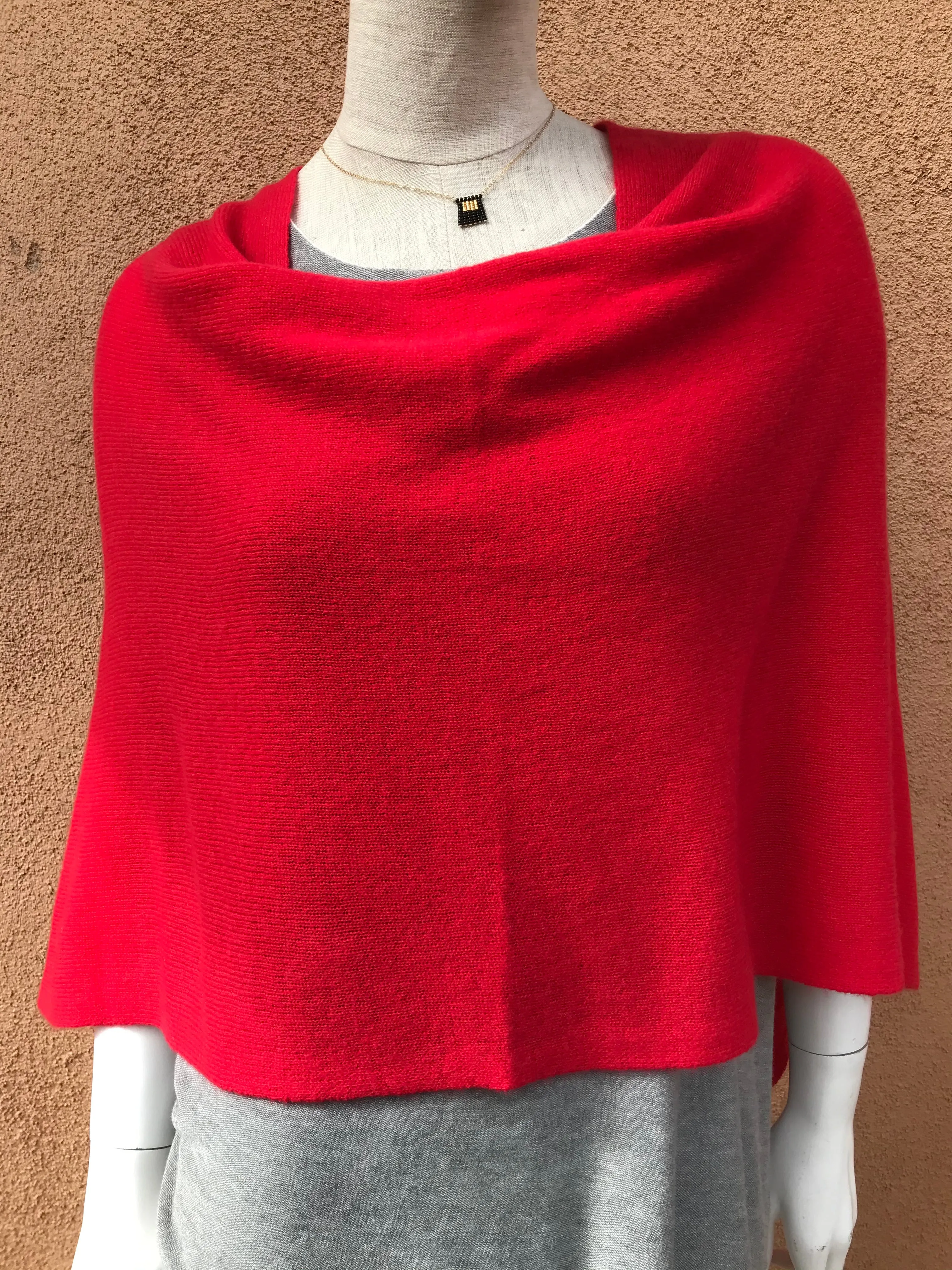 100% Cashmere Dress Topper Poncho