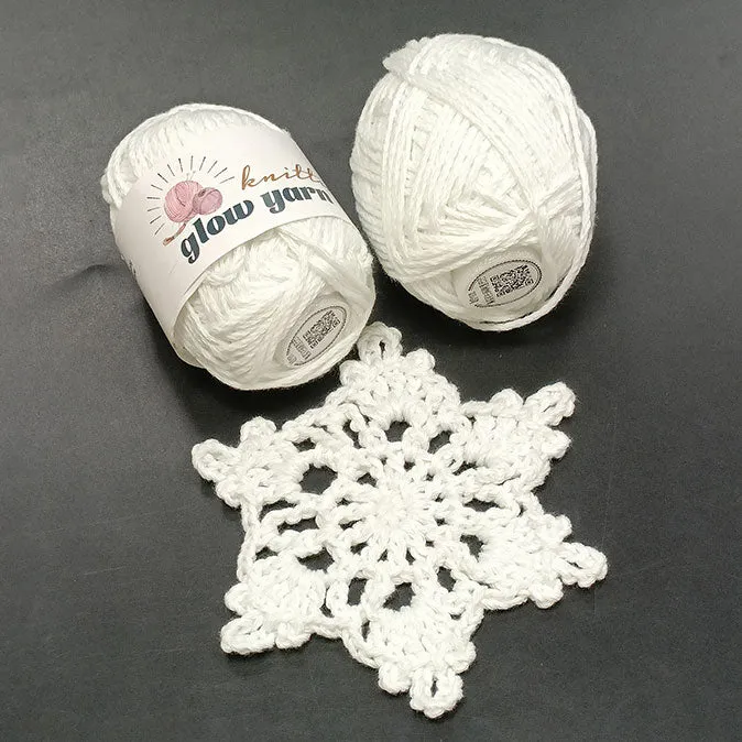 100% cotton glow in the dark fluorescent yarn