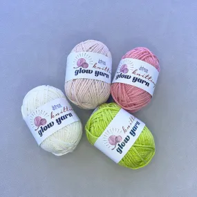 100% Wool Hand Knitting Glow in the Dark fluorescent Yarn