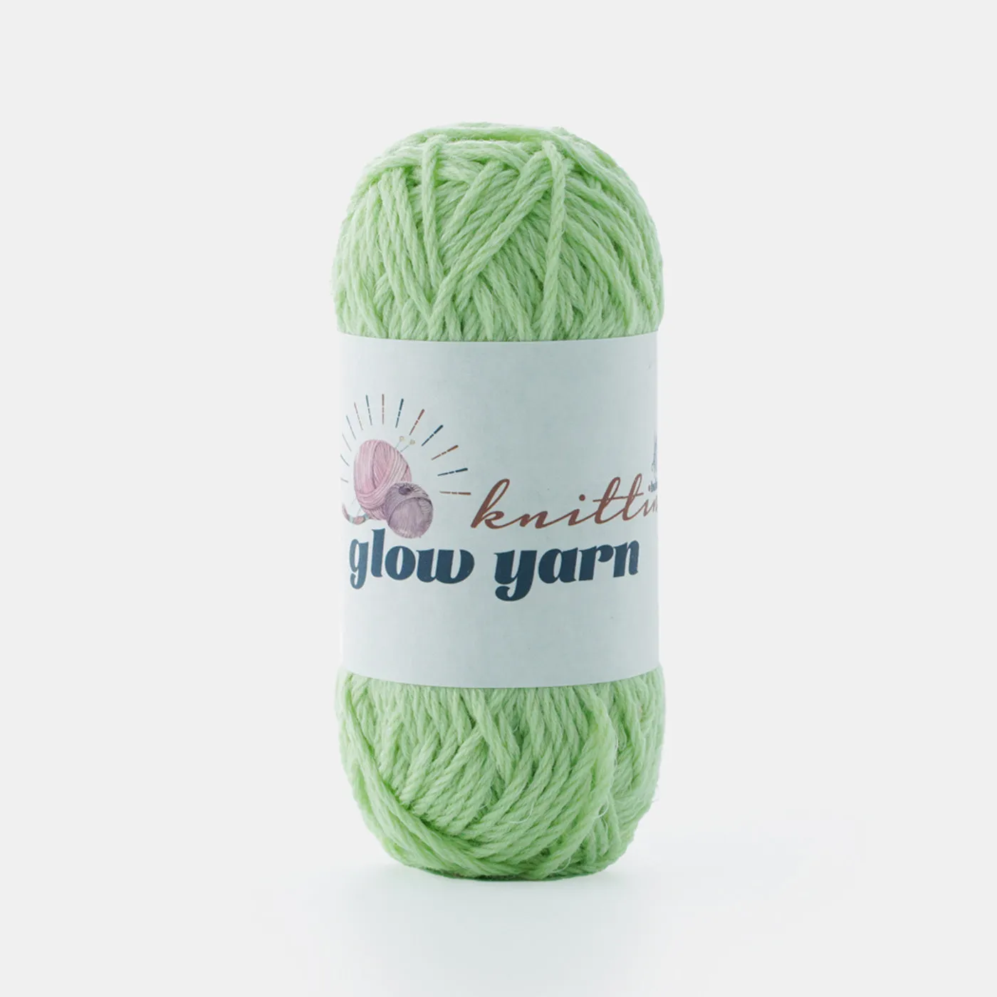 100% Wool Hand Knitting Glow in the Dark fluorescent Yarn