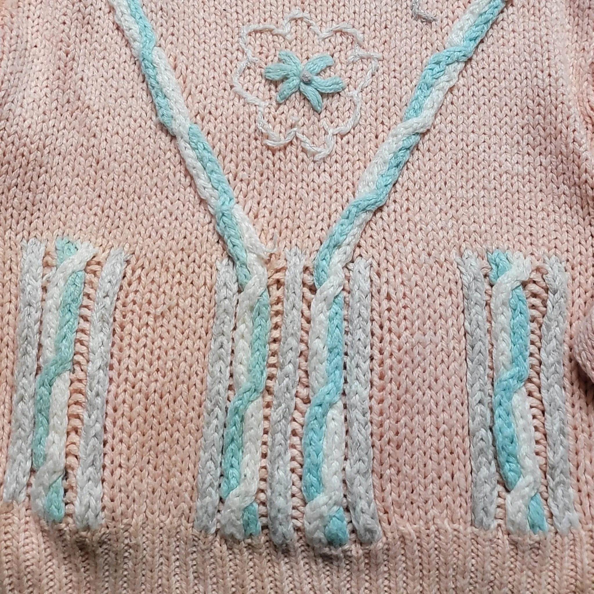 80s Womens Vintage Sweater Spice of Life Sweater Size M