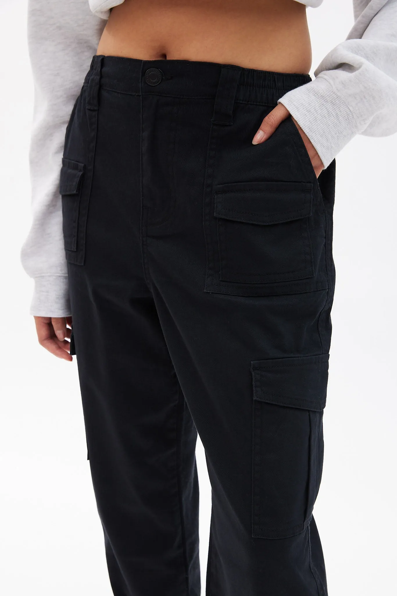 AERO Mid Rise Utility Cargo Straight Twill Jean