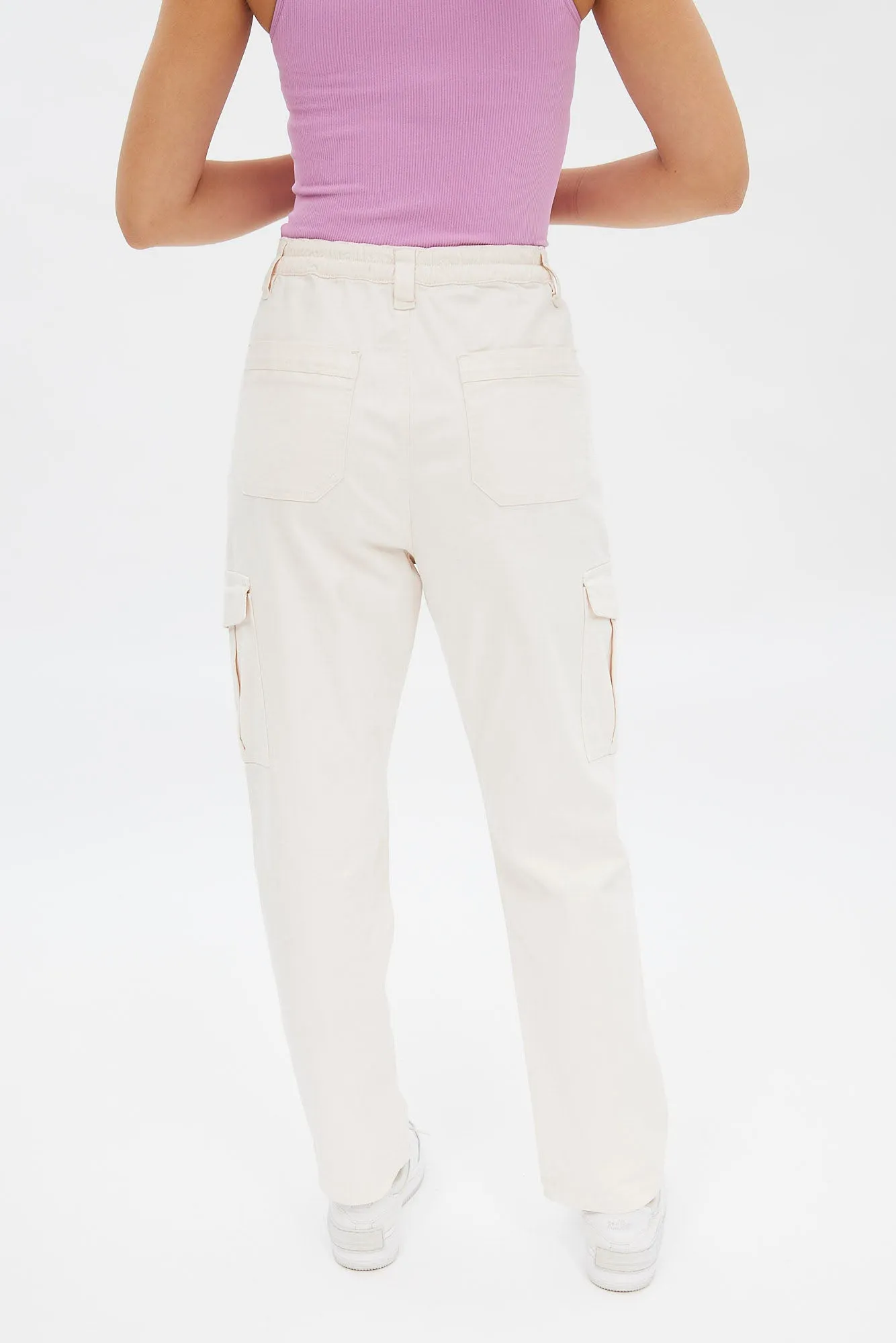 AERO Mid Rise Utility Cargo Straight Twill Jean
