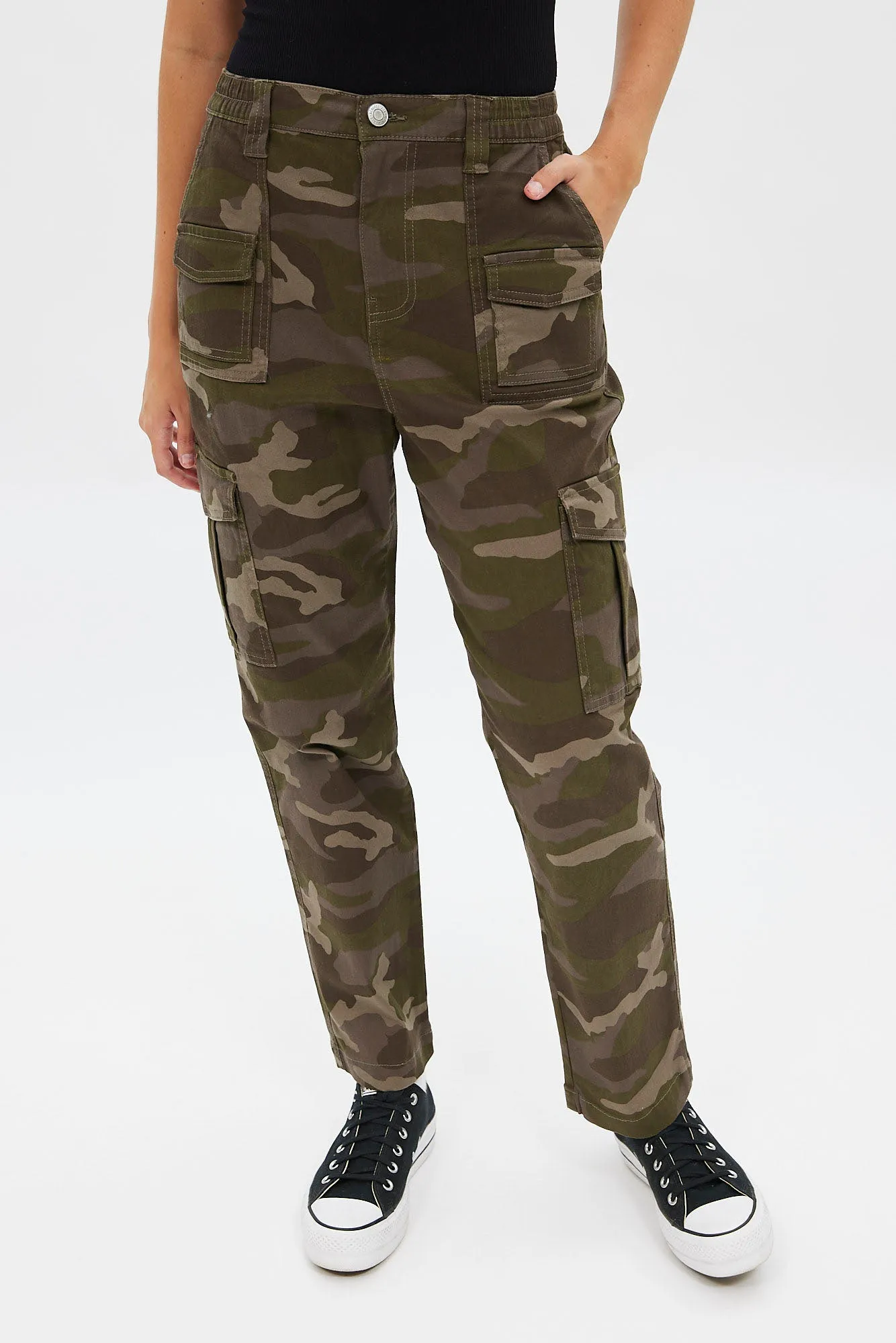 AERO Mid Rise Utility Cargo Straight Twill Jean