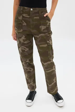 AERO Mid Rise Utility Cargo Straight Twill Jean