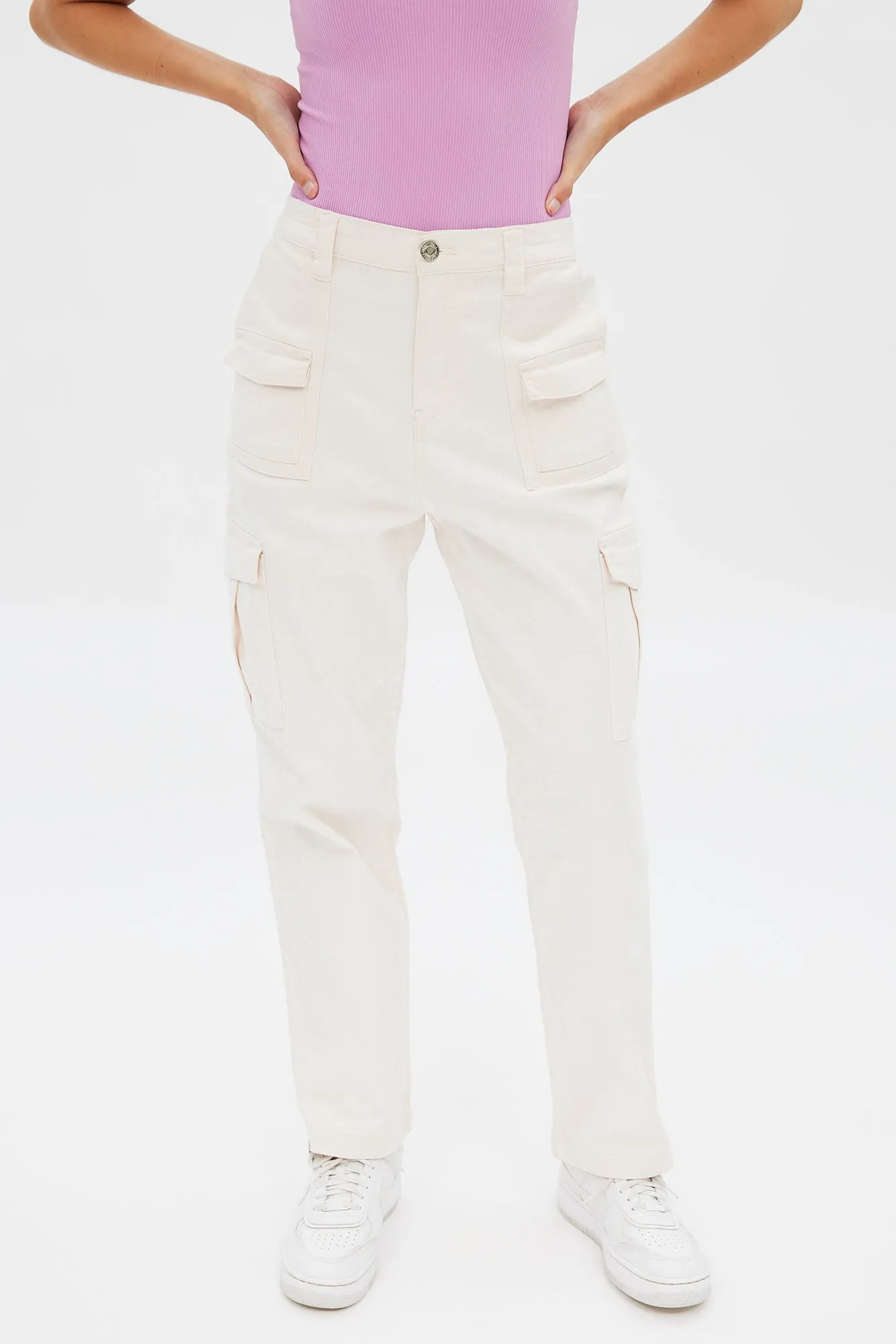 AERO Mid Rise Utility Cargo Straight Twill Jean
