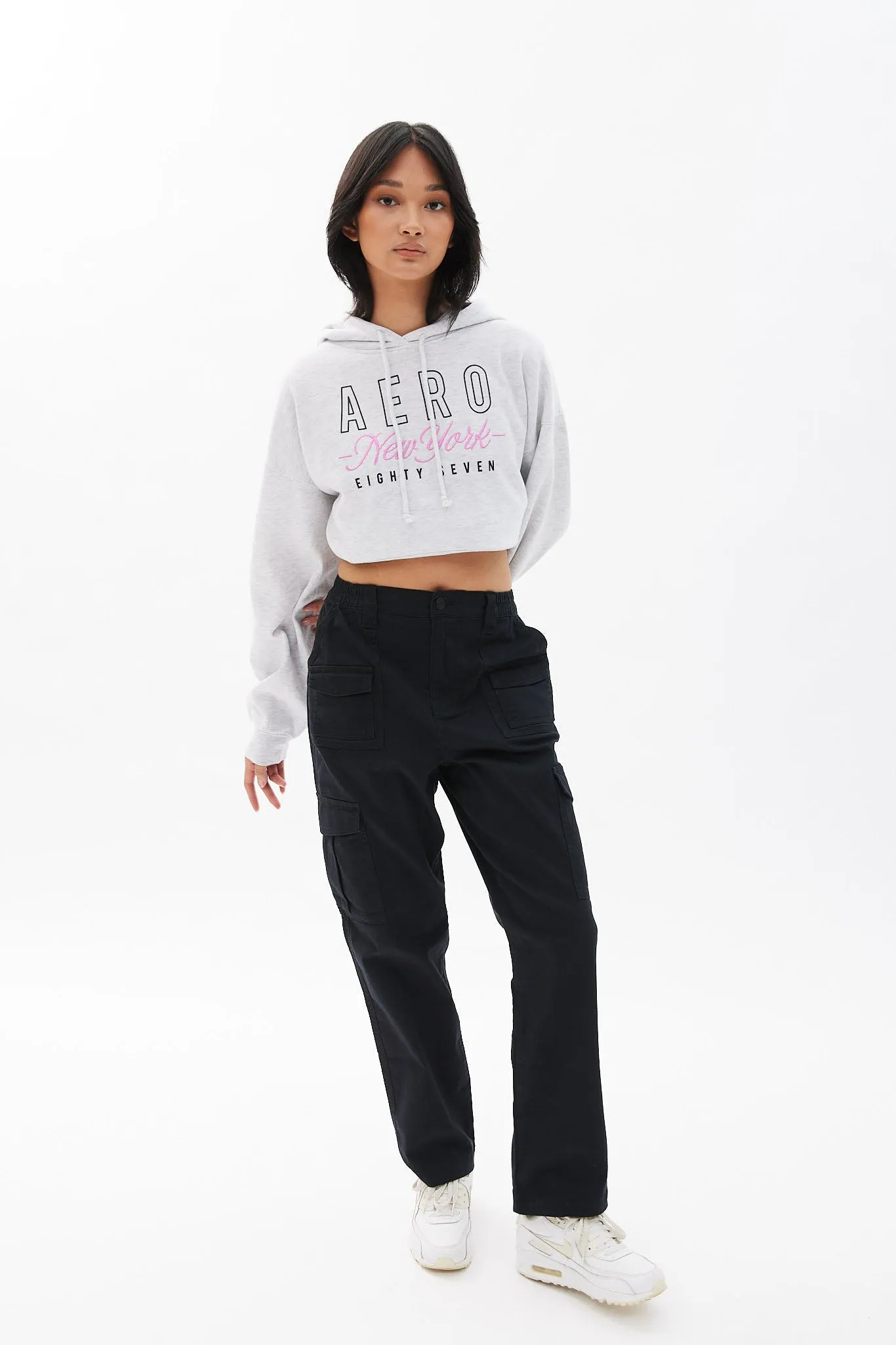 AERO Mid Rise Utility Cargo Straight Twill Jean