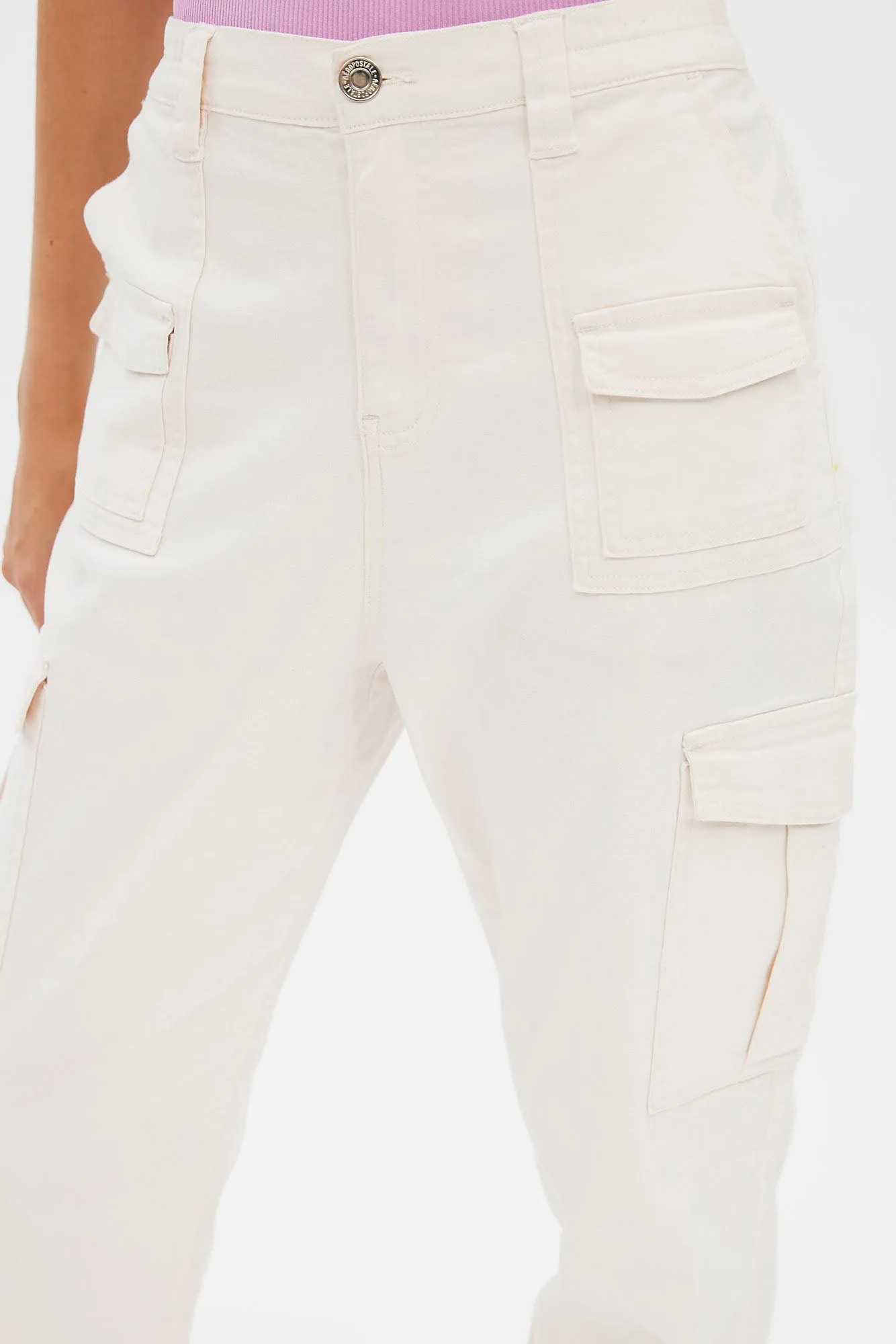 AERO Mid Rise Utility Cargo Straight Twill Jean