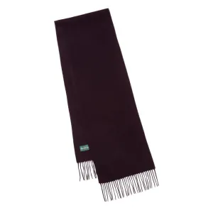 Alan Paine Hedley Lambswool Scarf (30 x 200cm) - Wine