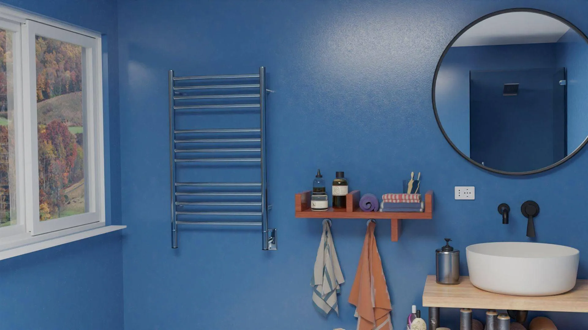 Amba Jeeves C Straight Hardwired Towel Warmer - 20.5"w x 36"h
