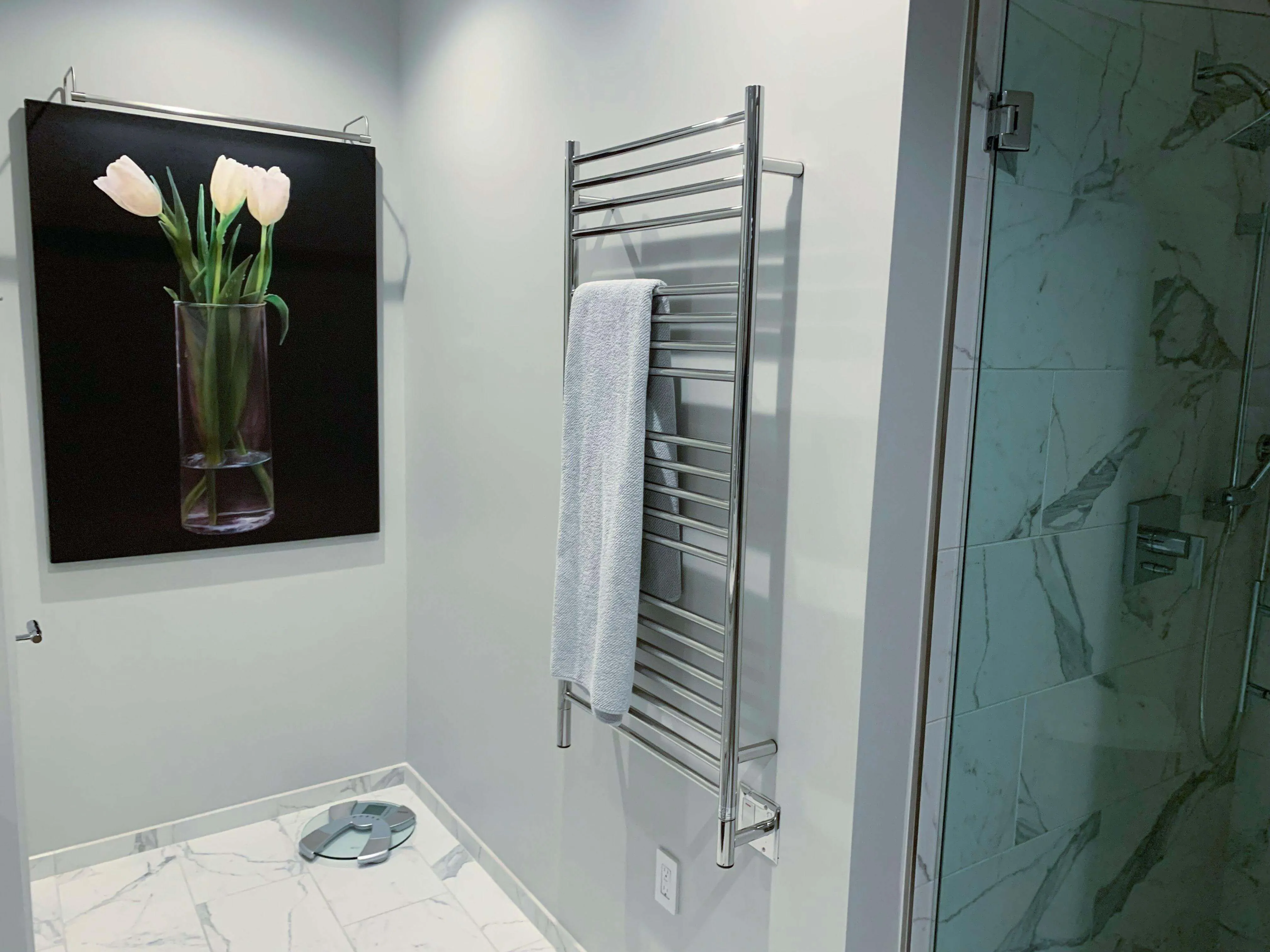 Amba Jeeves D Straight Hardwired Towel Warmer  - 20.5"w x 53"h