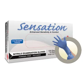Ansell Microflex Sensation Powder-Free Nitrile Exam Gloves Glove Exam Nitrile Sensationpf Xsm 100/Bx 10Bx/Cs
