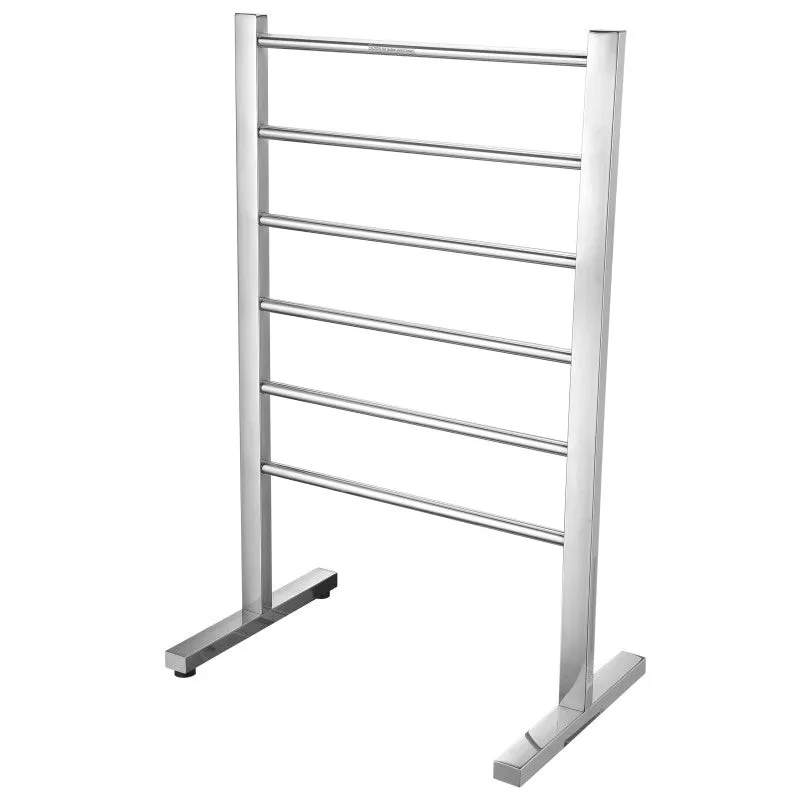 ANZZI Riposte Series 6-Bar Stainless Steel Floor Mounted Electric Towel Warmer Rack