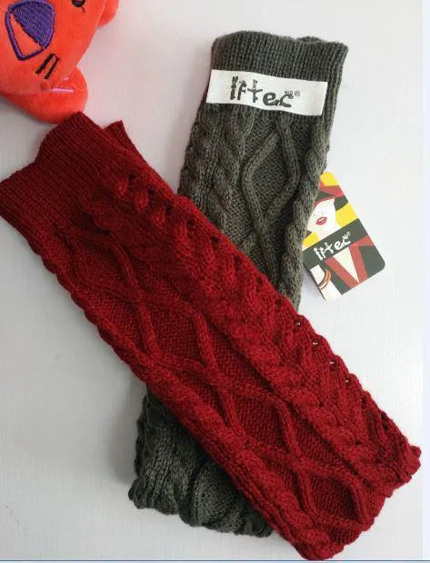 Baddies Long Leg Warmers Knitting Knee Socks