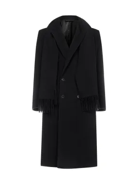 Balenciaga Headscarf Double Breasted Coat