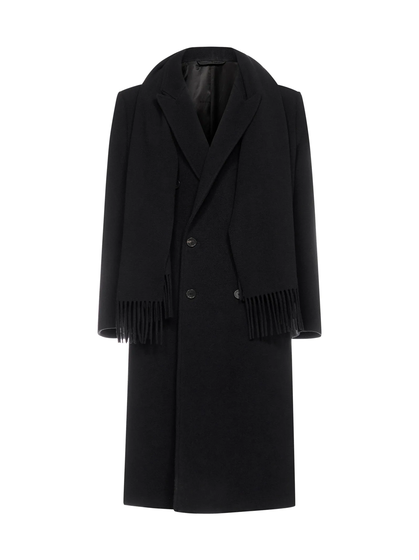 Balenciaga Headscarf Double Breasted Coat