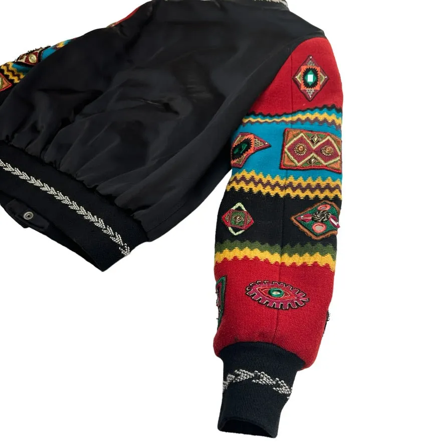 Black Bohemian Bomber Jacket - S/M