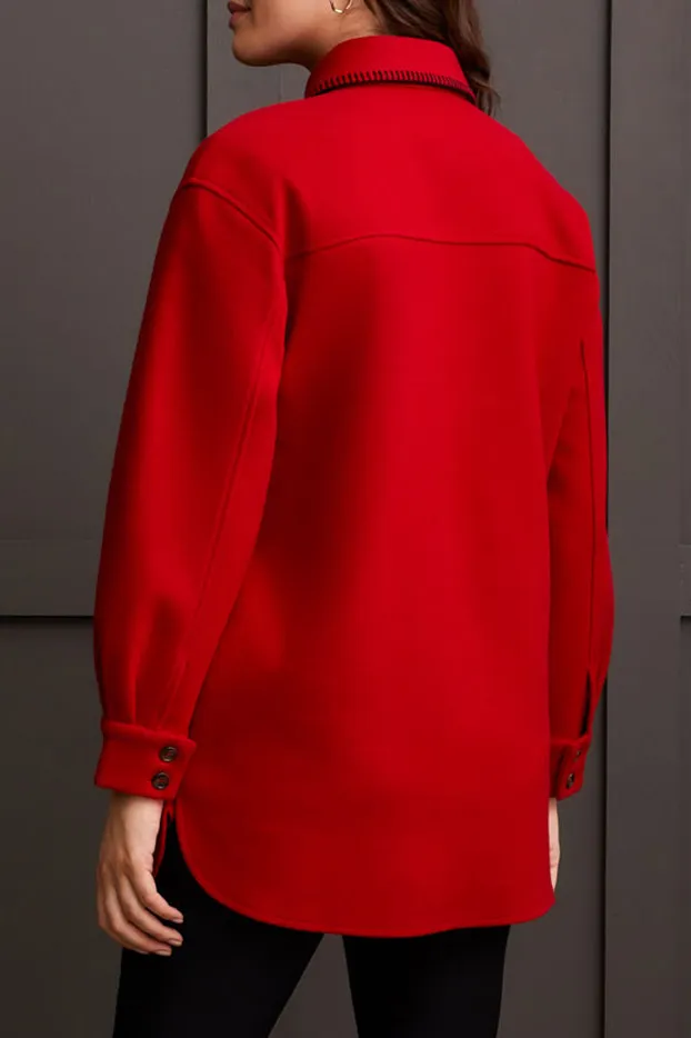 Blanket Stitch Coat