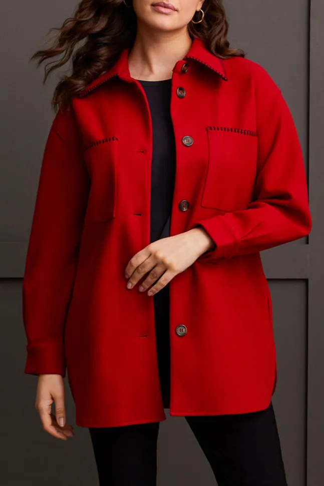 Blanket Stitch Coat