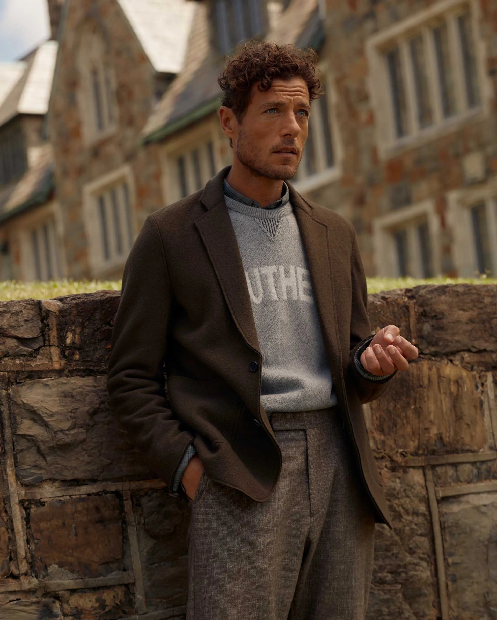 Boiled Wool Sport Coat
