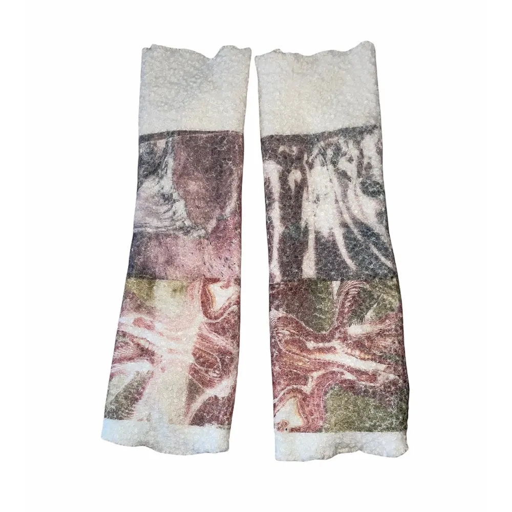 bouclé leg warmers