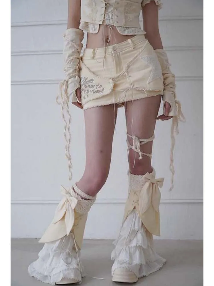 Bowknots Tiered Leg Warmers【s0000008149】