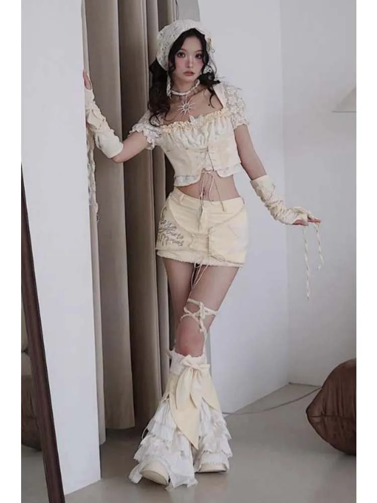 Bowknots Tiered Leg Warmers【s0000008149】