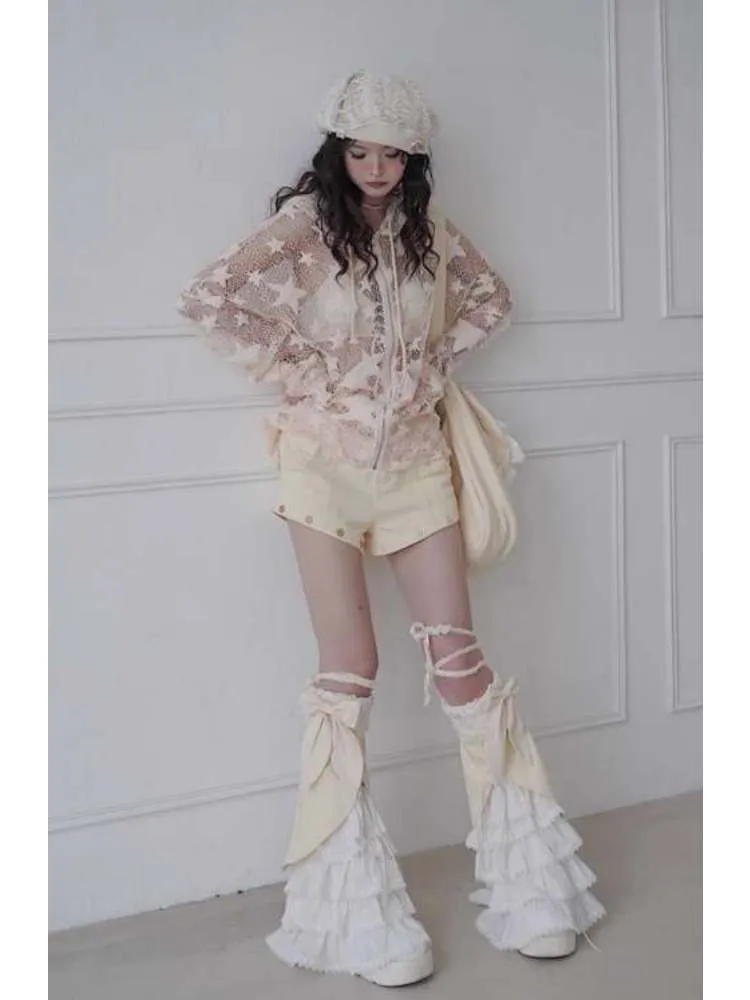 Bowknots Tiered Leg Warmers【s0000008149】
