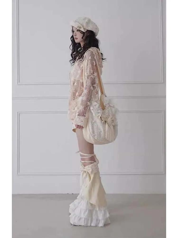 Bowknots Tiered Leg Warmers【s0000008149】