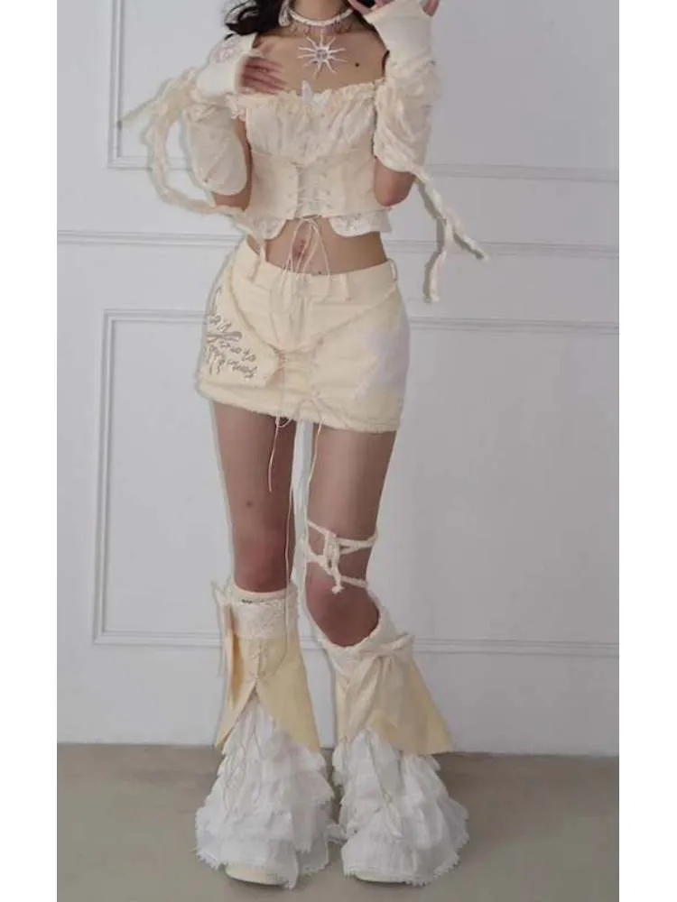 Bowknots Tiered Leg Warmers【s0000008149】