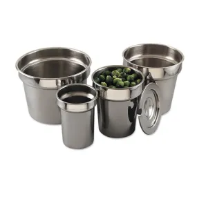 Browne 575581 Vegetable Inset, 2-2/5 qt., 5-2/5 in  dia., fits 5 in  opening for steam tables