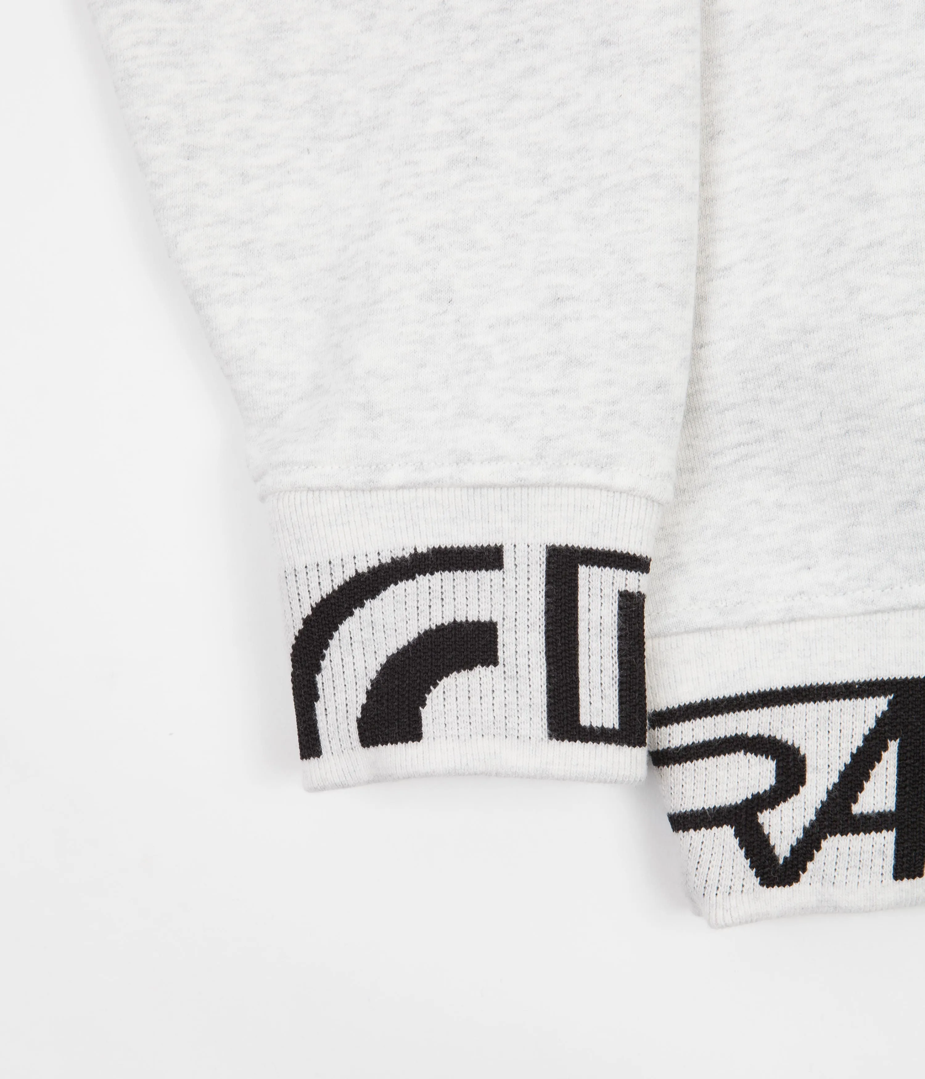 by Parra Tape Cuffs Crewneck Sweatshirt - Ash Grey
