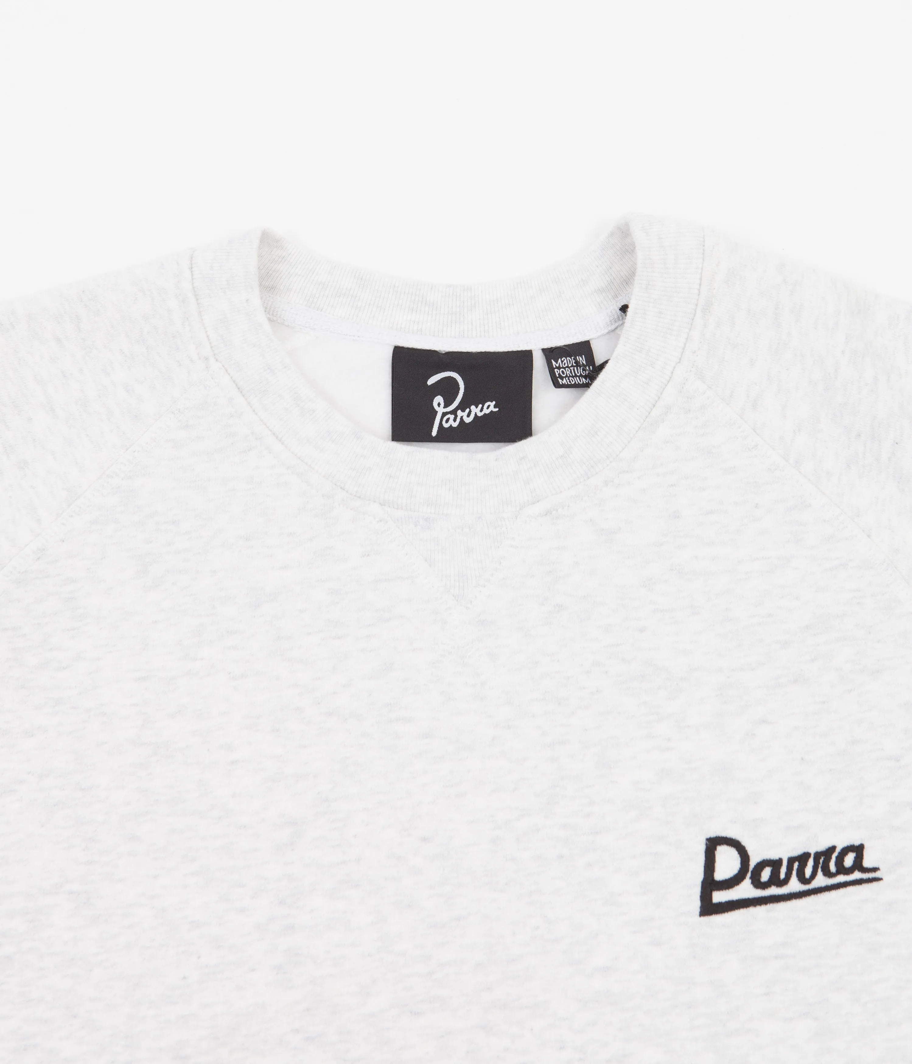 by Parra Tape Cuffs Crewneck Sweatshirt - Ash Grey