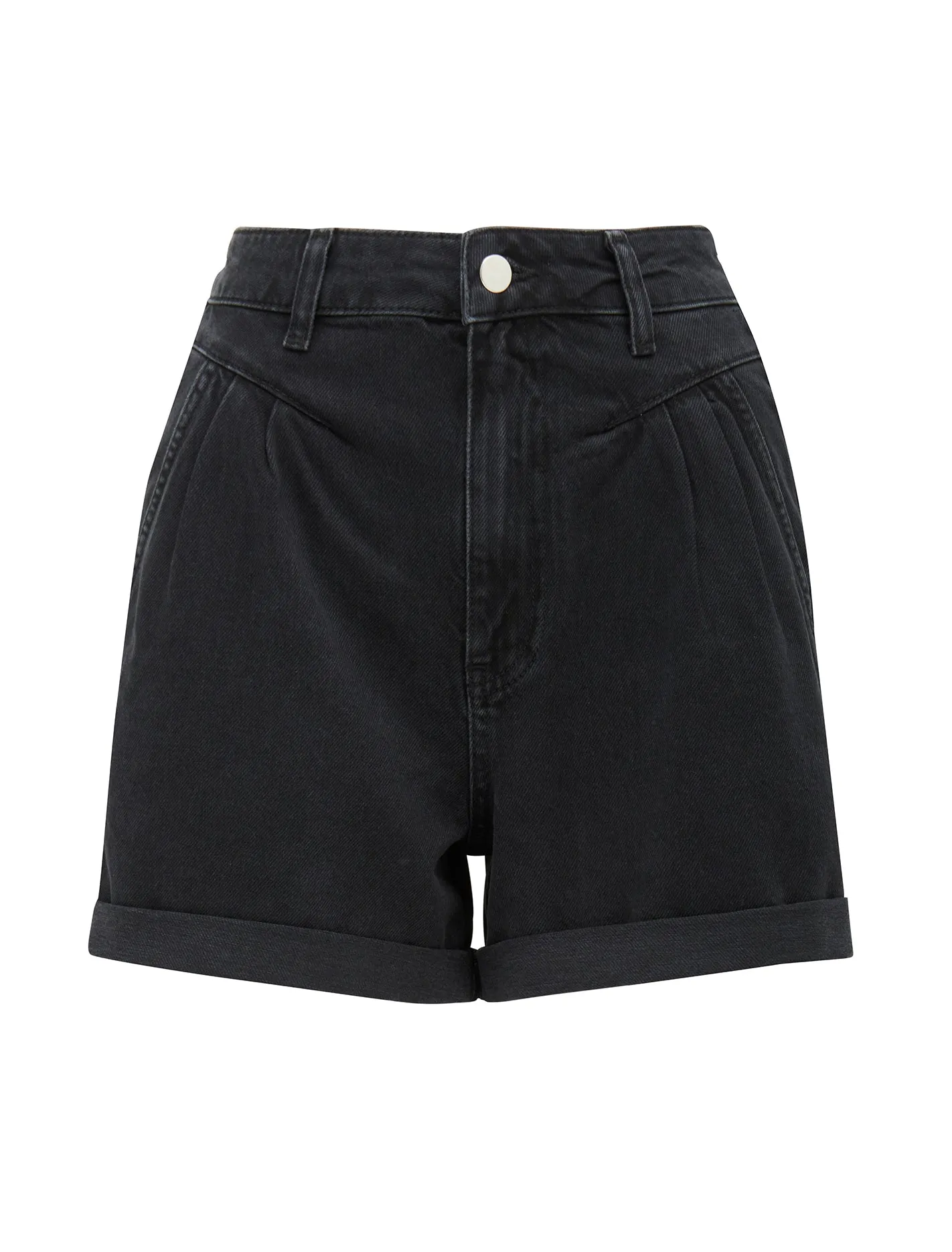 Casey Pleated Denim Short