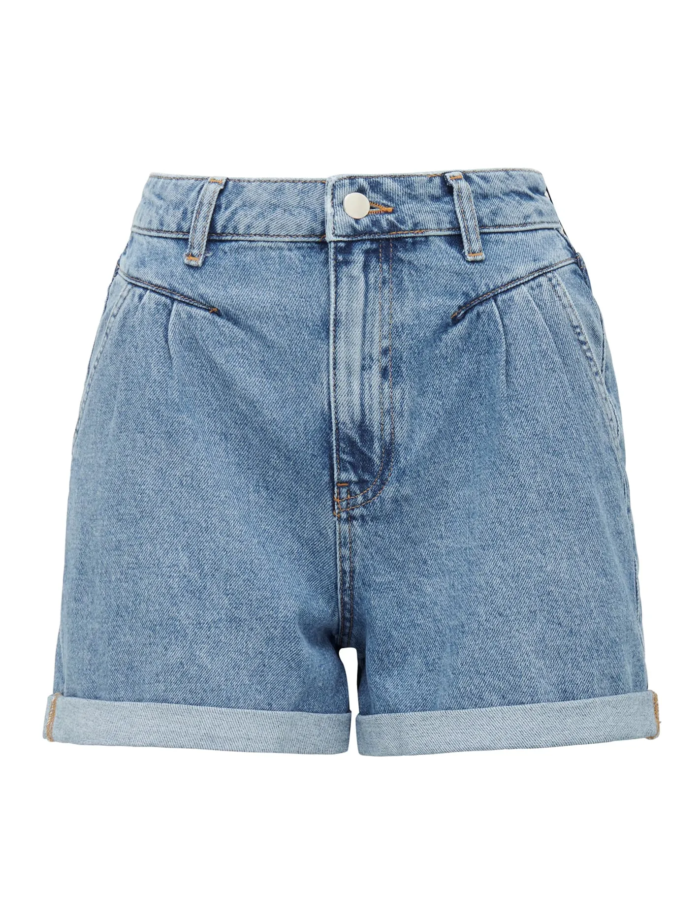Casey Pleated Denim Short