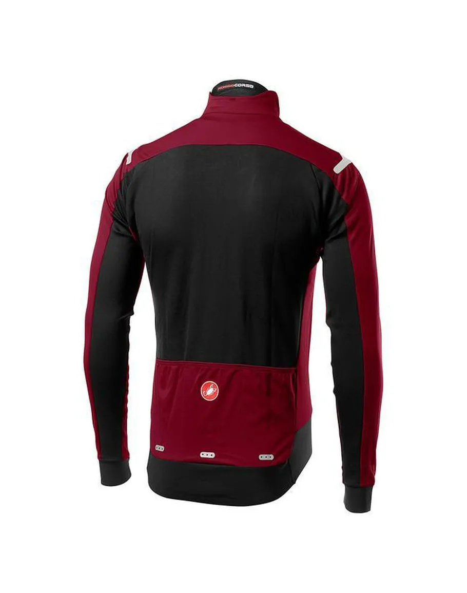 CASTELLI ALPHA ROS LIGHT JACKET MATADOR RED BLACK