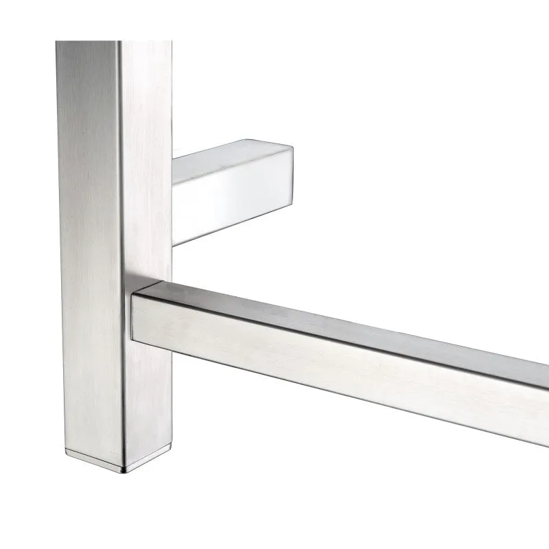 Charles Series 6-Bar Stainless Steel Wall Mounted Electric Towel Warmer Rack in Brushed Nickel