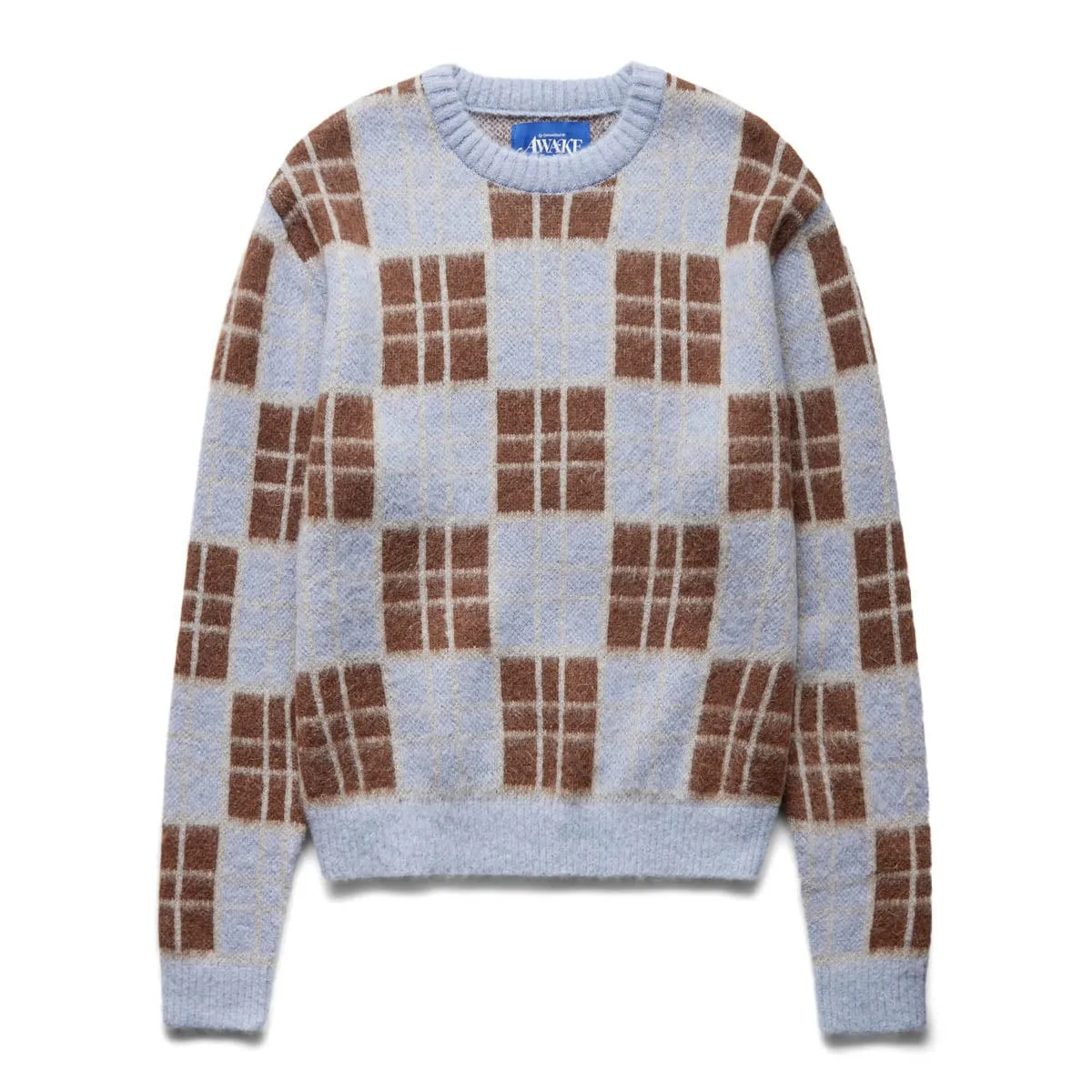 CHECKERED MOHAIR SWEATER