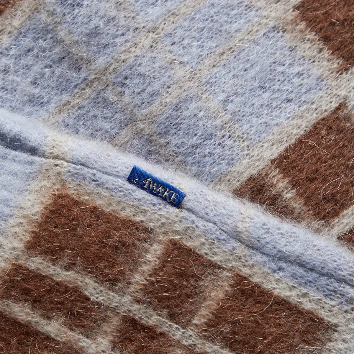 CHECKERED MOHAIR SWEATER