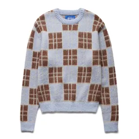 CHECKERED MOHAIR SWEATER