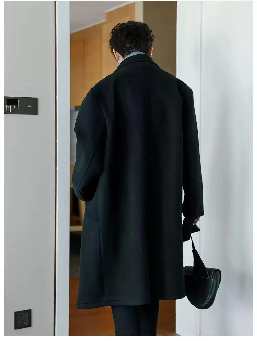 Chuan Double-Breasted With Scarf Long Coat