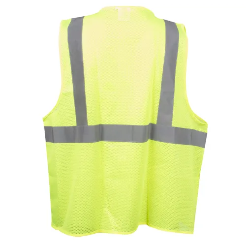 Class 2 Hi-Vis Green Mesh Protective Vest