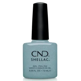 CND Shellac Teal Textile