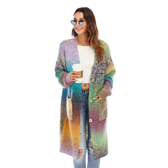 Colorful Long cardigan