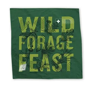 Colter Co. Forager Survival Bandana - 100% Cotton & Unique Bandanas For Men & Women - Made In The USA (22"x22", Green)