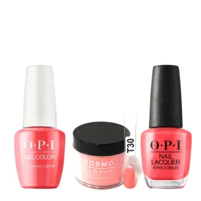Cosmo 3in1 Dipping Powder   Gel Polish   Nail Lacquer (Matching OPI), 2oz, CT30