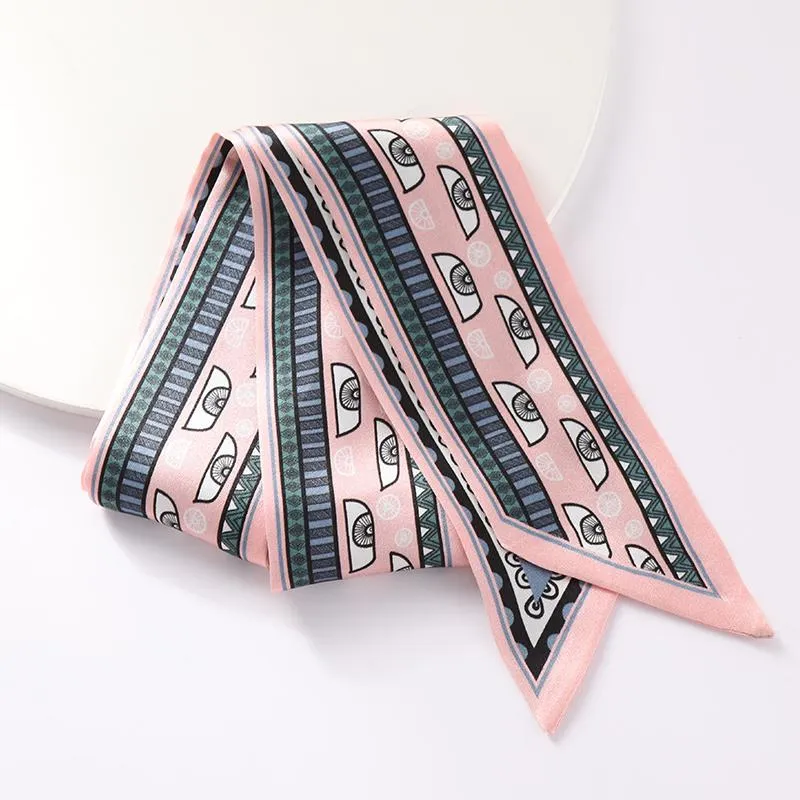 Cute Skinny Double Layer Silk Scarf Silk Ribbon