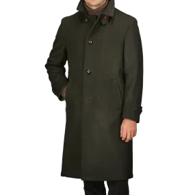 Dark Green Wool Alpaca Loden Coat