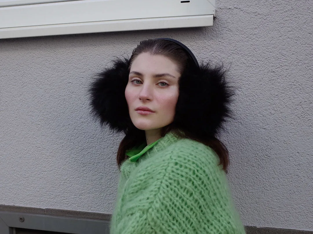 EAR WARMERS L    nero