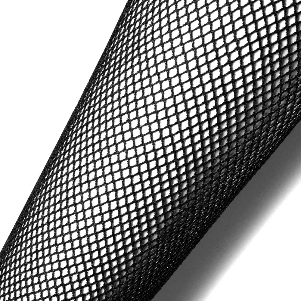 Edgy Punk Knee-High Fishnet Socks with Skull Rivets
